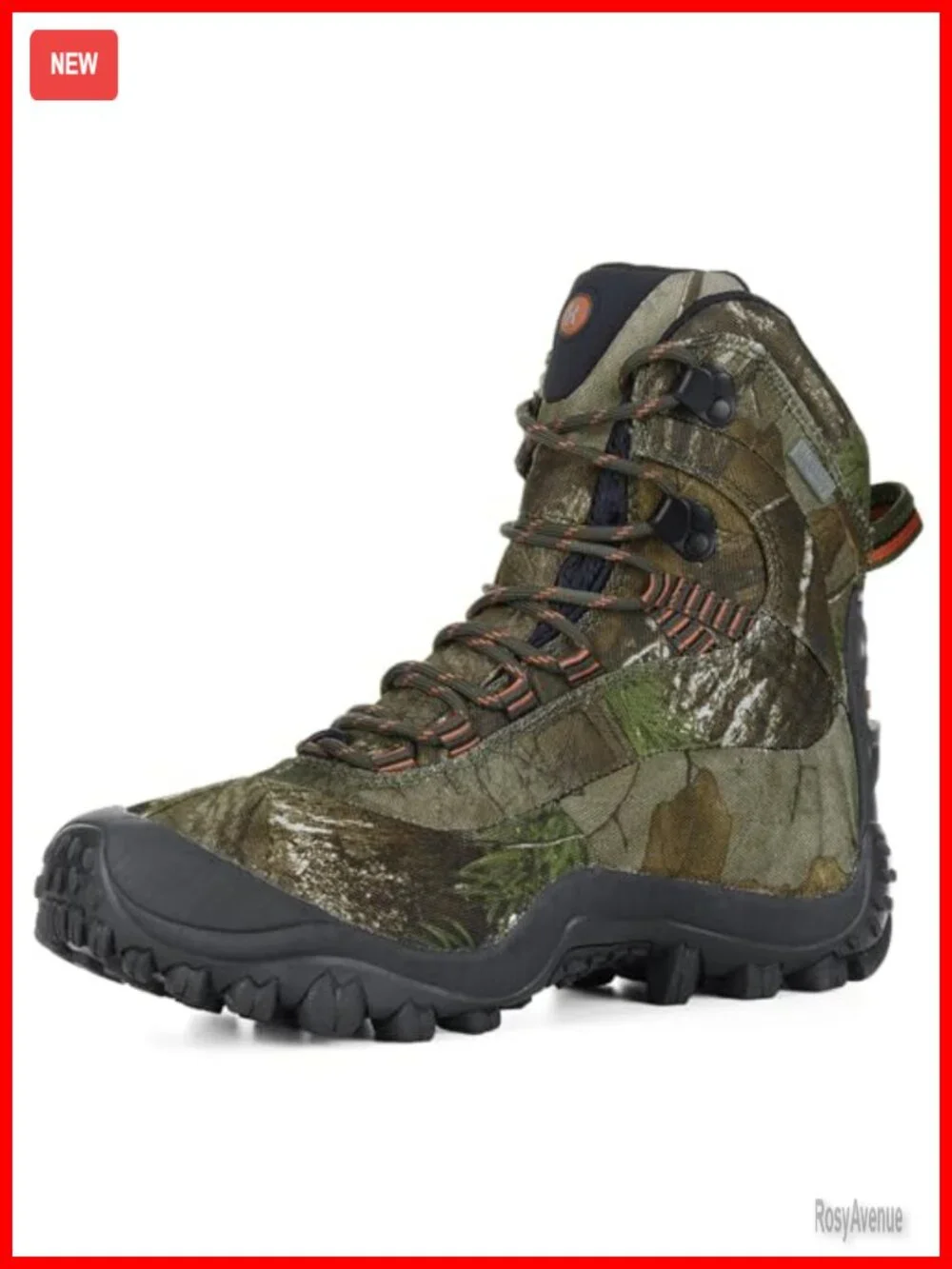 Waterproof Insulated Hiking Boots - Mid High-Top Outdoor Boots